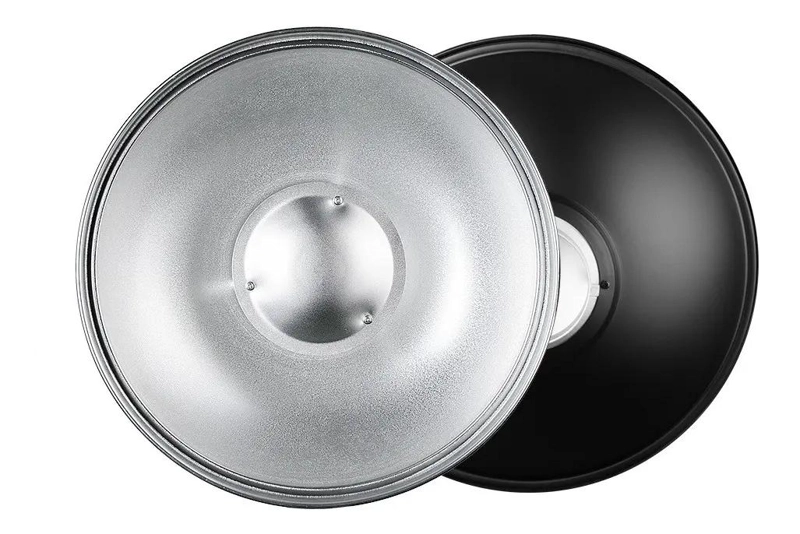 REFLECTOR BEAUTY DISH PLATEADO 42CM PARA FOTOGRAFIA - 2