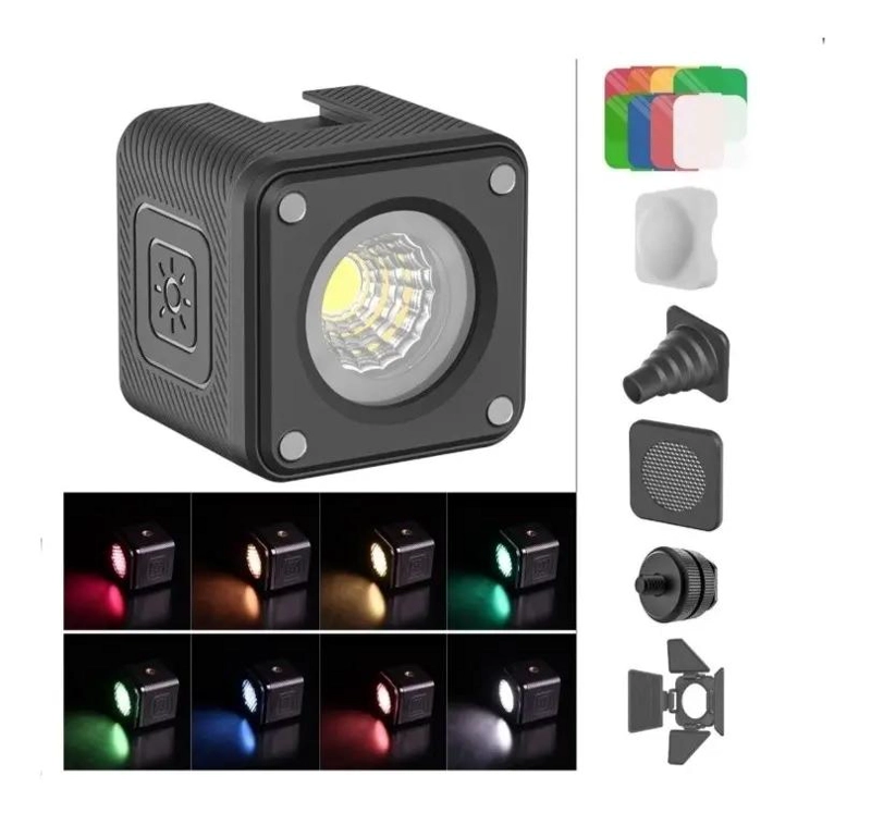 LUZ LED COMPACTA IMPERMEABLE CON ACCESORIOS Y DIFUSORES - 2
