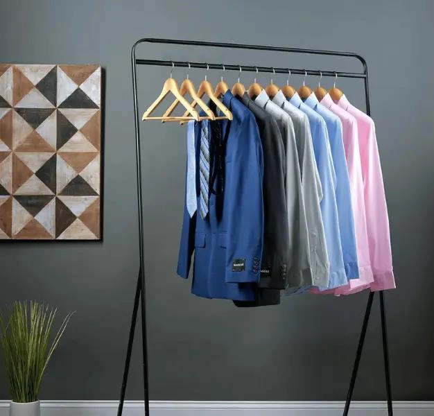 PACK DE 15 COLGADORES DE MADERA PARA POLERAS ADULTOS - 5