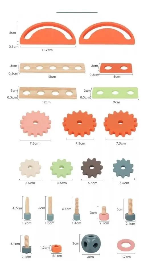 MESA DE TRABAJO DE MADERA PARA NIÑOS CON HERRAMIENTAS INCLUIDAS - 7