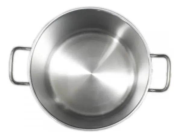 OLLA DE ACERO INOXIDABLE CON TAPA Y FONDO DIFUSOR 44 LITROS - 4
