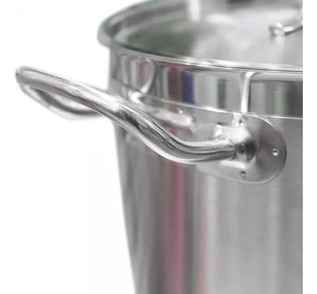 OLLA DE ACERO INOXIDABLE CON TAPA Y FONDO DIFUSOR 44 LITROS - 7