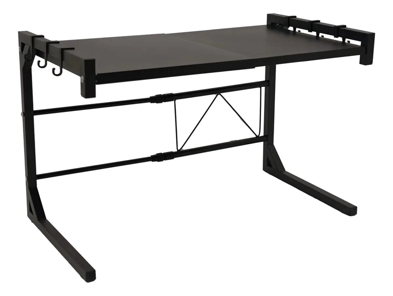 ESTANTE DE COCINA EXTENSIBLE PARA MICROONDAS COLOR NEGRO - 5
