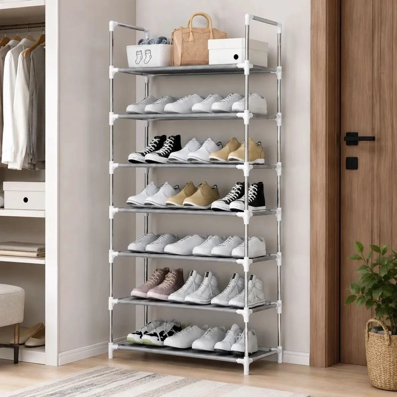 ZAPATERO METALICO 9 NIVELES PARA 27 PARES DE CALZADO - 2