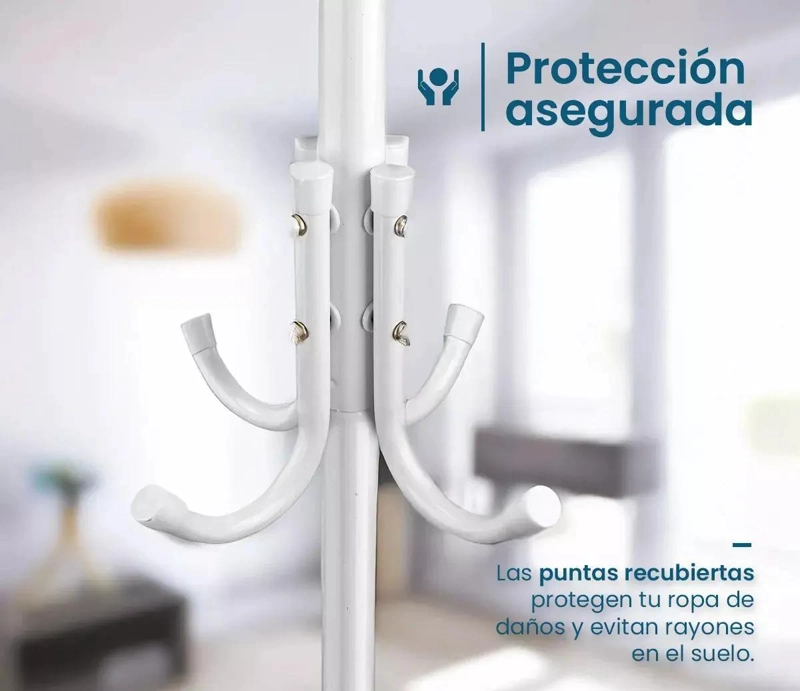 COLGADOR DE METAL TRIPO PARA ROPA Y ACCESORIOS - 6