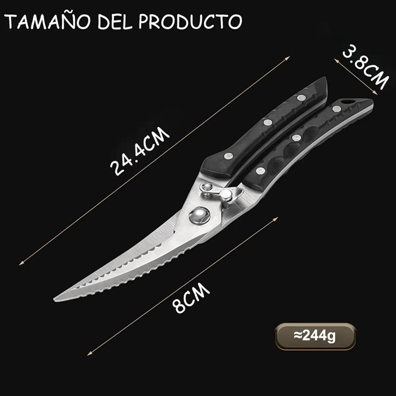 TIJERAS DE COCINA MULTIUSOS PARA CORTAR ALIMENTOS Y MAS - 2