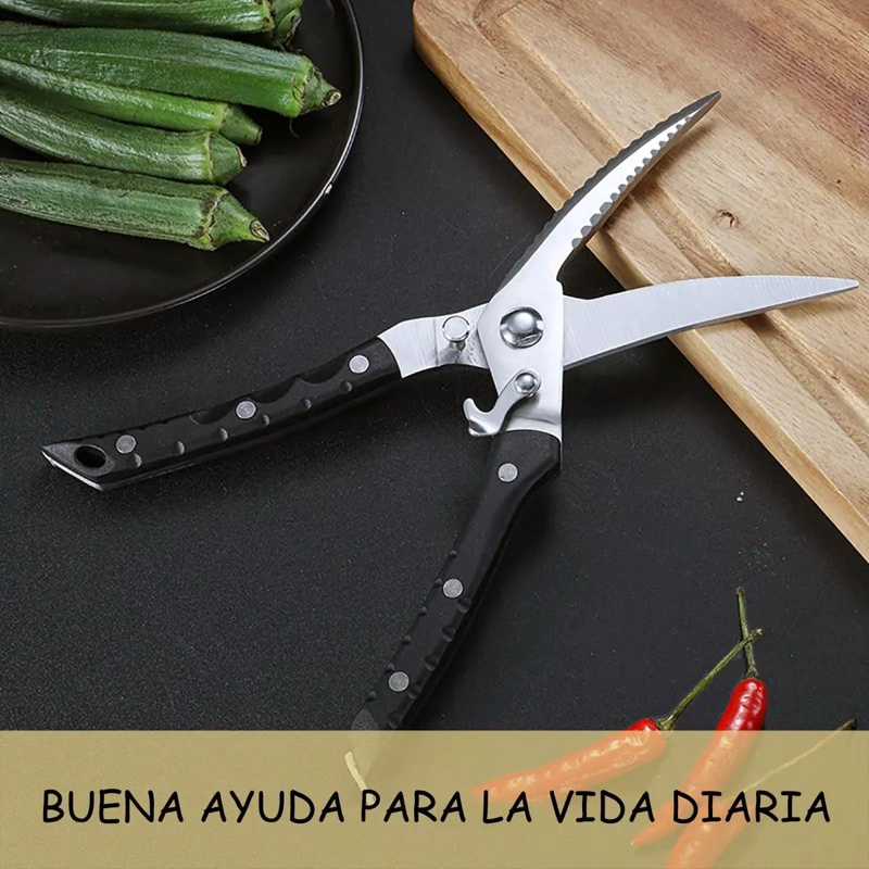 TIJERAS DE COCINA MULTIUSOS PARA CORTAR ALIMENTOS Y MAS - 5