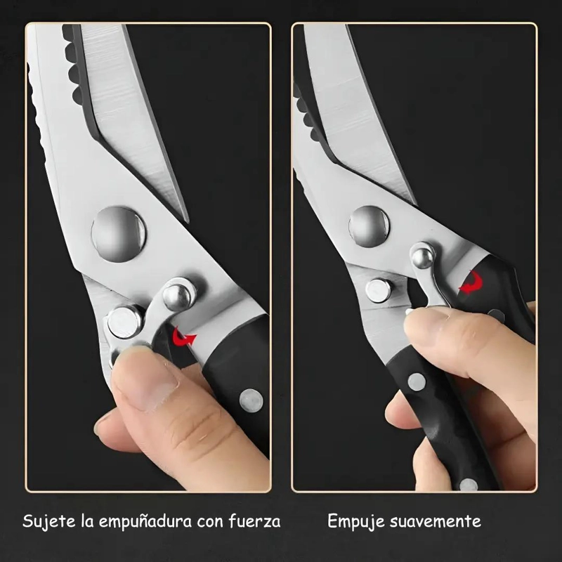 TIJERAS DE COCINA MULTIUSOS PARA CORTAR ALIMENTOS Y MAS - 7