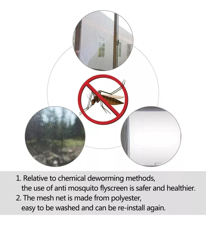 PACK DE 5 MALLAS ANTIMOSQUITO PARA VENTANAS 130X150 CM - 4