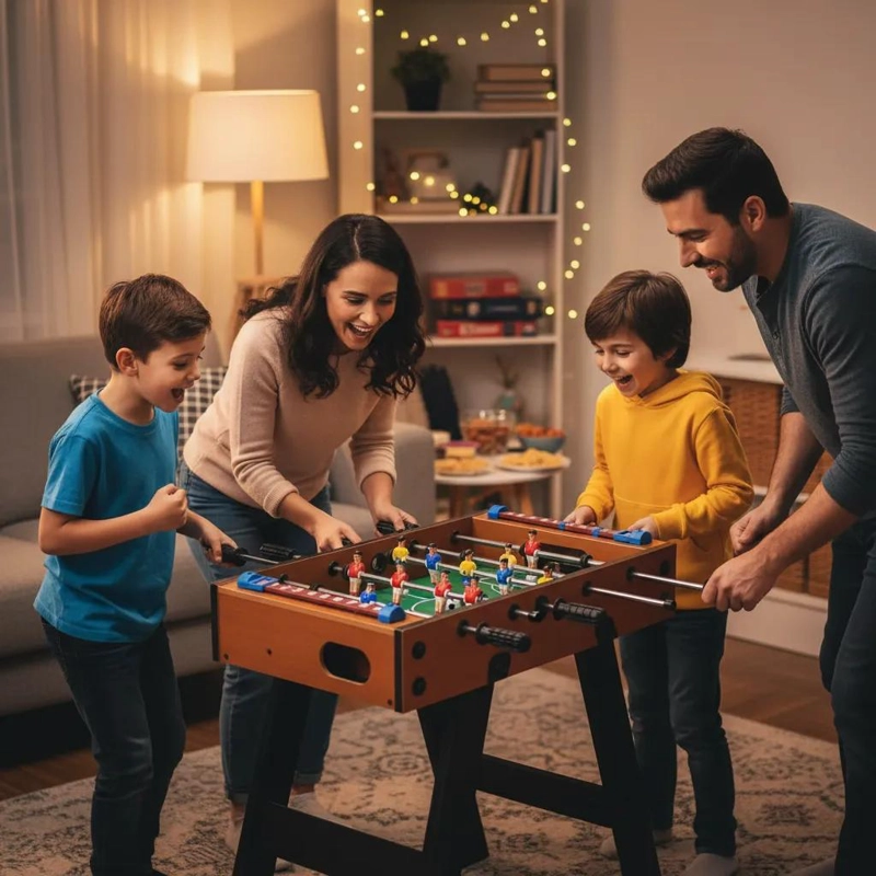 JUEGO DE MESA TACA TACA DE MADERA PARA DIVERSION FAMILIAR - 3