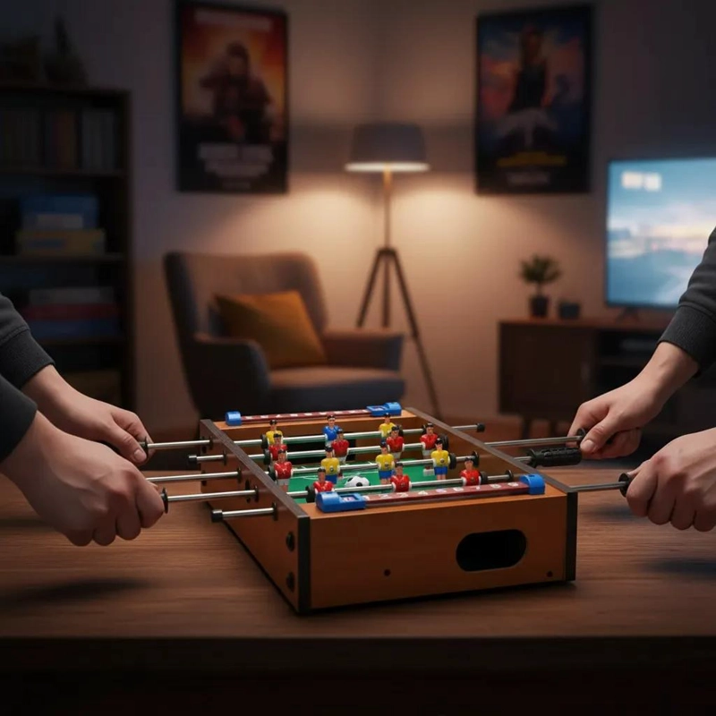 JUEGO DE FUTBOL DE MESA MINI TACA TACA DE MADERA - 3