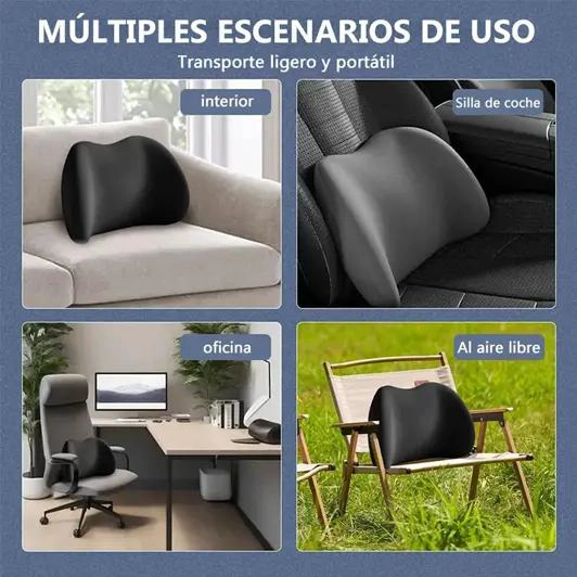 COJIN SOPORTE LUMBAR PARA CONDUCIR Y TRABAJAR - 3