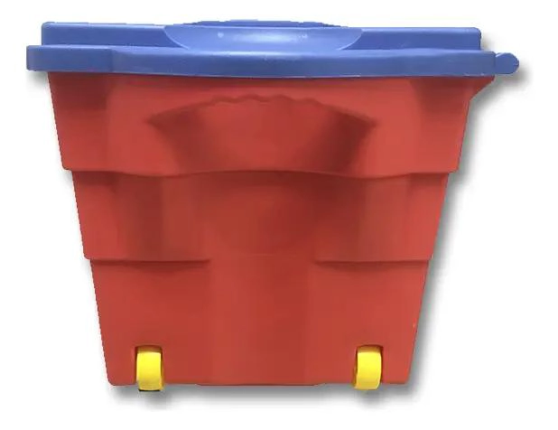 BAUL ORGANIZADORA 100 LITROS CON RUEDAS Y TAPA BISAGRA - 8