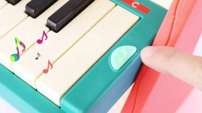 PIANO INFANTIL DE MADERA CON 25 TECLAS Y MELODIAS - 1