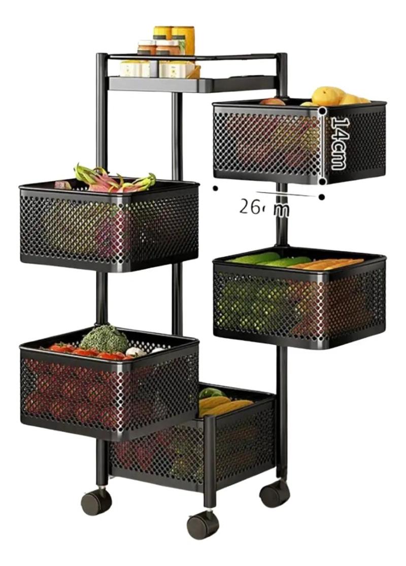 ESTANTE ORGANIZADOR GIRATORIO PARA FRUTAS Y VERDURAS - 2