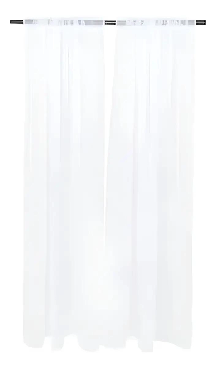 VISILLO LISO PASADOR BLANCO 1.40X2.20MT PARA DECORACION - 1