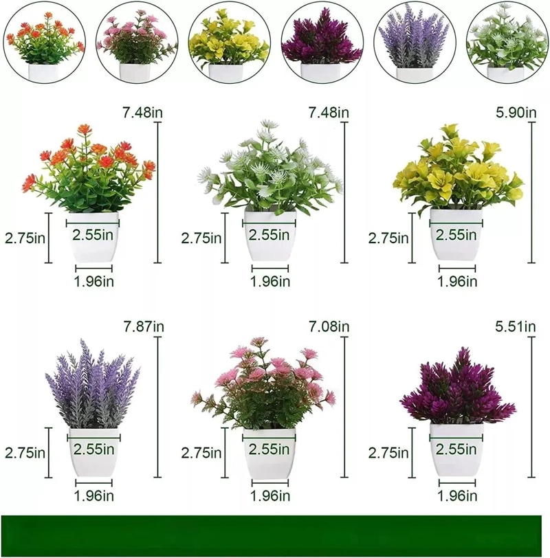 PLANTAS ARTIFICIALES DECORATIVAS EN MACETAS PARA INTERIORES - 2