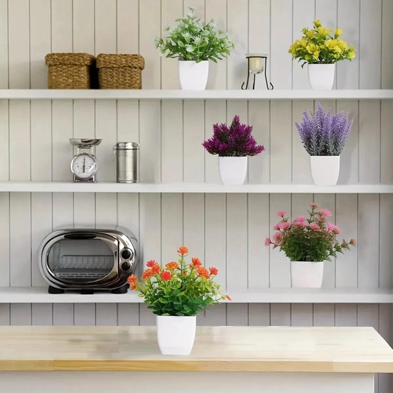 PLANTAS ARTIFICIALES DECORATIVAS EN MACETAS PARA INTERIORES - 6