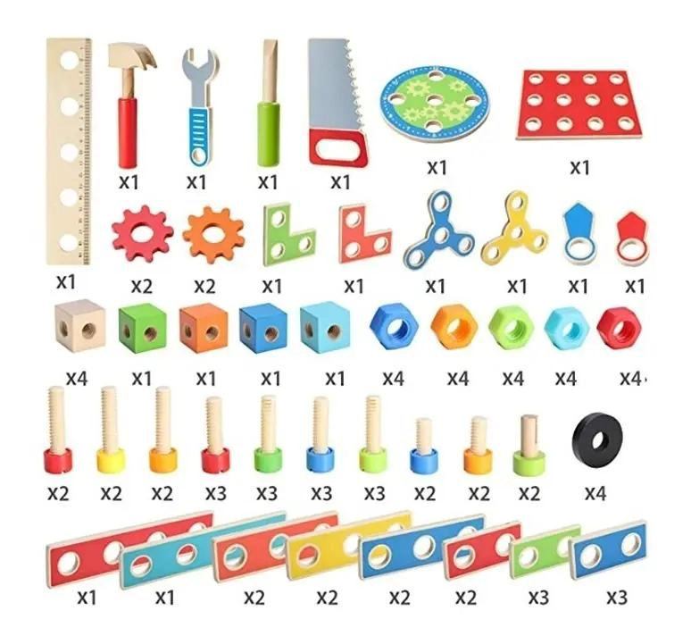 MESA DE TRABAJO DIDACTICA DE MADERA PARA NIÑOS - 3