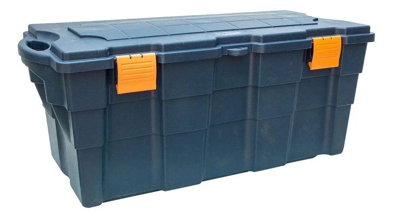 BAUL ORGANIZADOR DE PLASTICO 100 LITROS CON TAPA Y RUEDAS - 1