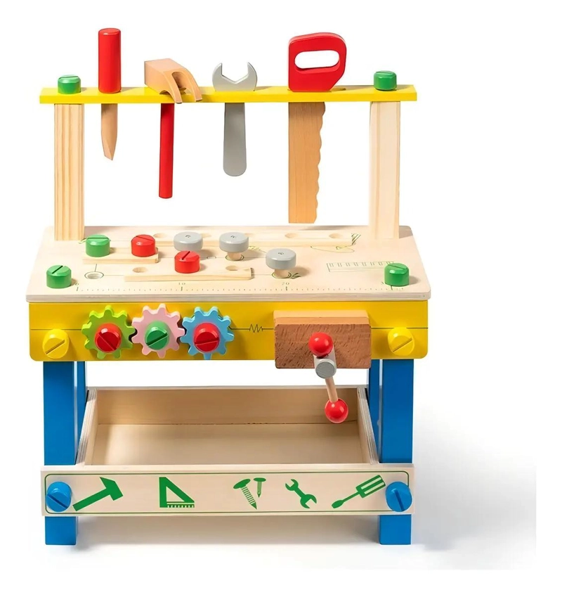 BANCO DE HERRAMIENTAS DE MADERA PARA NIÑOS - 2