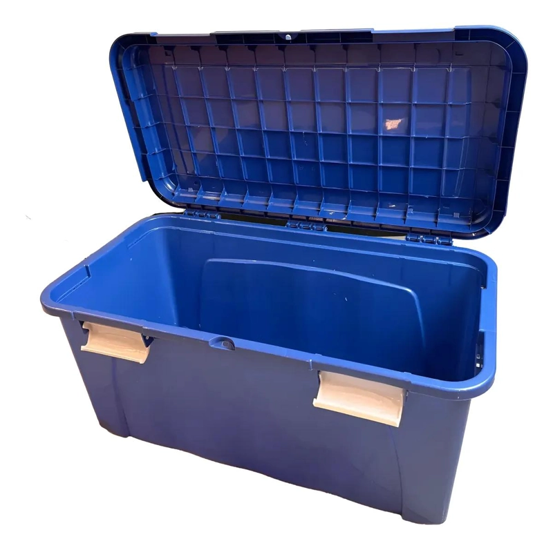 BAUL ORGANIZADORA DE PLASTICO DE 90 LITROS CON RUEDAS - 2
