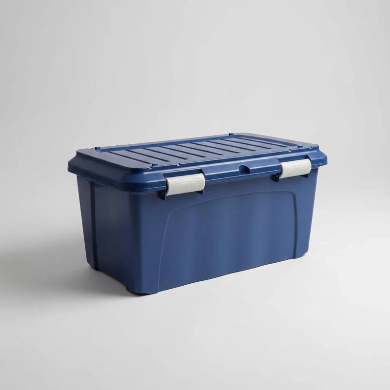 BAUL ORGANIZADORA DE PLASTICO DE 90 LITROS CON RUEDAS - 8