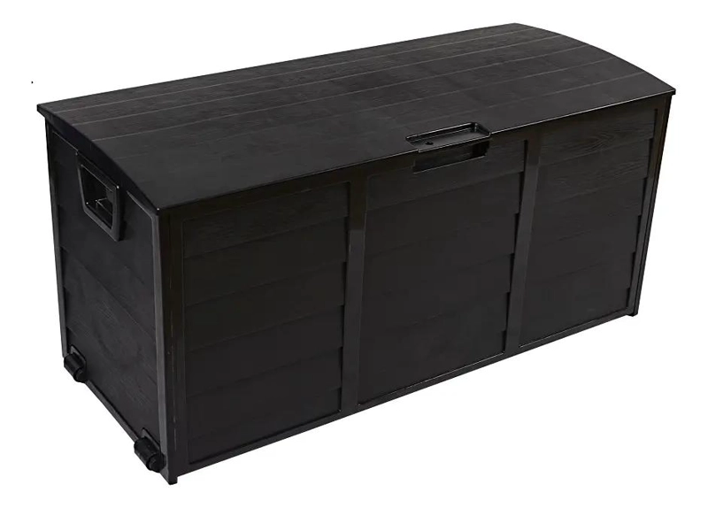 BAUL ORGANIZADOR DE PLASTICO 245 LITROS COLOR NEGRO - 1