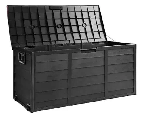BAUL ORGANIZADOR DE PLASTICO 245 LITROS COLOR NEGRO - 2