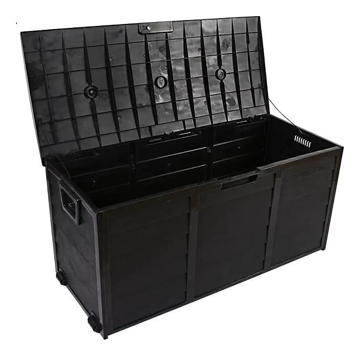 BAUL ORGANIZADOR DE PLASTICO 245 LITROS COLOR NEGRO - 3