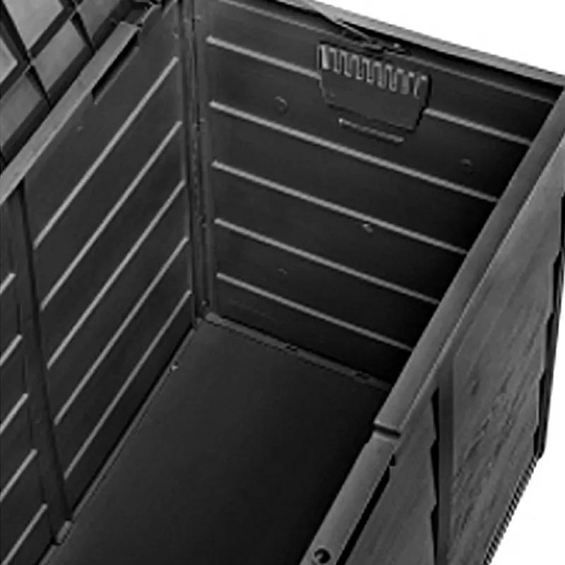 BAUL ORGANIZADOR DE PLASTICO 245 LITROS COLOR NEGRO - 8