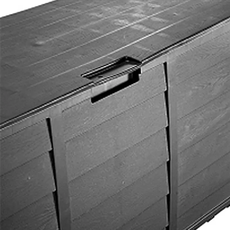 BAUL ORGANIZADOR DE PLASTICO 245 LITROS COLOR NEGRO - 9
