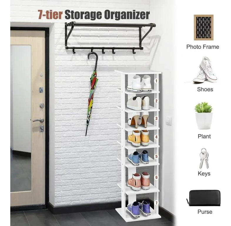 ESTANTE ORGANIZADOR VERTICAL PARA CALZADO DE MADERA - 8