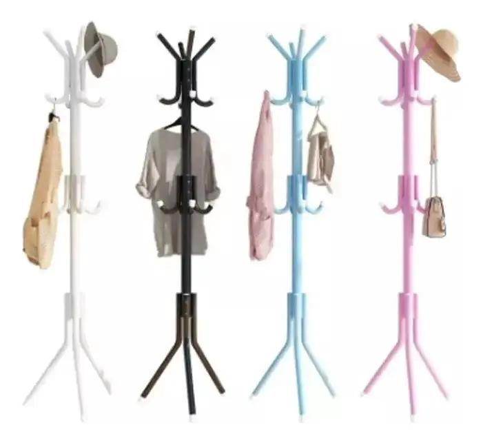 COLGADOR PERCHERO TRIPO DE METAL PARA ROPA Y ACCESORIOS - 1