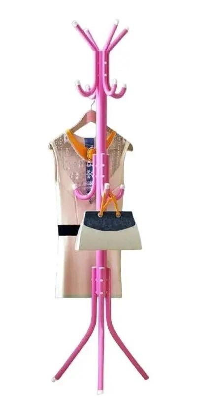 COLGADOR PERCHERO TRIPO DE METAL PARA ROPA Y ACCESORIOS - 4