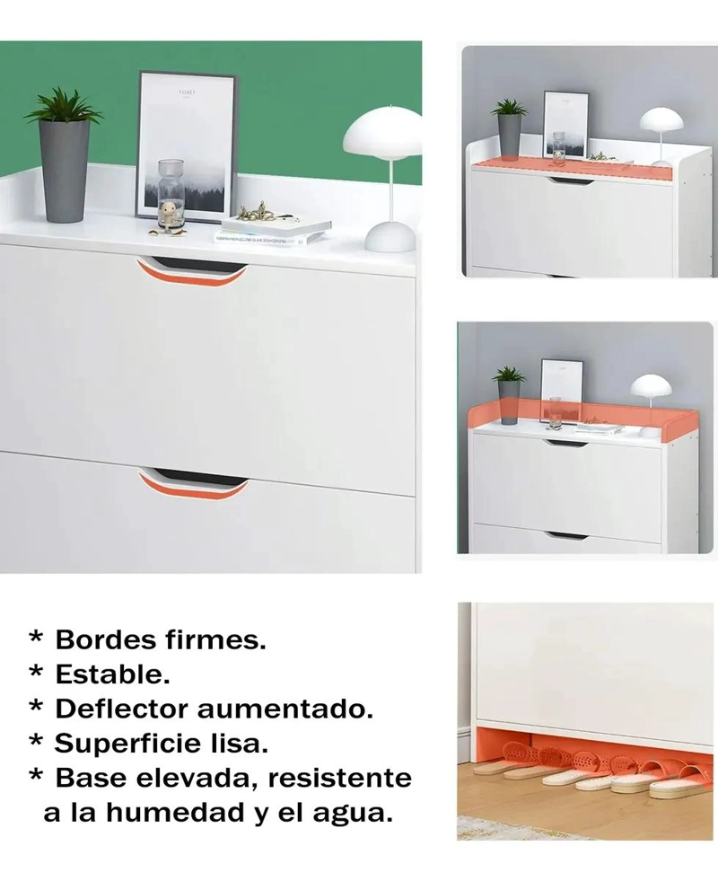 ZAPATERO ORGANIZADOR DE 3 NIVELES PARA CALZADO ELEGANTE - 4
