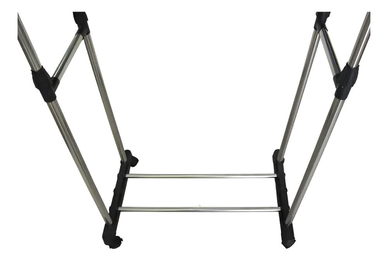 ZAPATERO AJUSTABLE DE ACERO INOXIDABLE CON DOBLE ESTANTE - 5