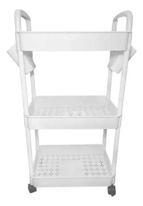 CARRITO ORGANIZADOR RODANTE DE PLASTICO CON 3 NIVELES - 1