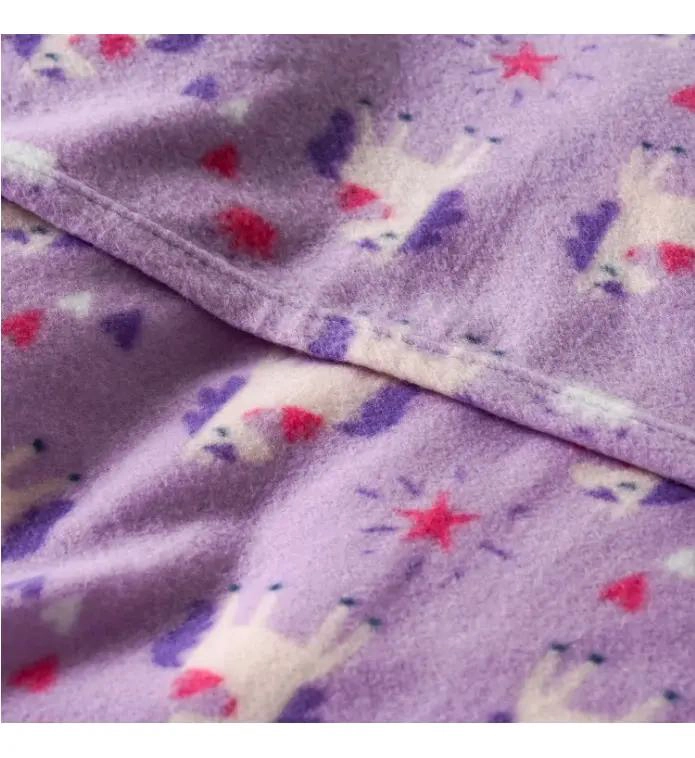 SABANAS POLAR 1.5 PLAZAS DISEÑO UNICORNIO VIOLETA - 3