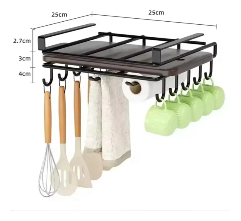 SOPORTE COLGADOR DE TAZAS Y UTENSILIOS DE COCINA - 2