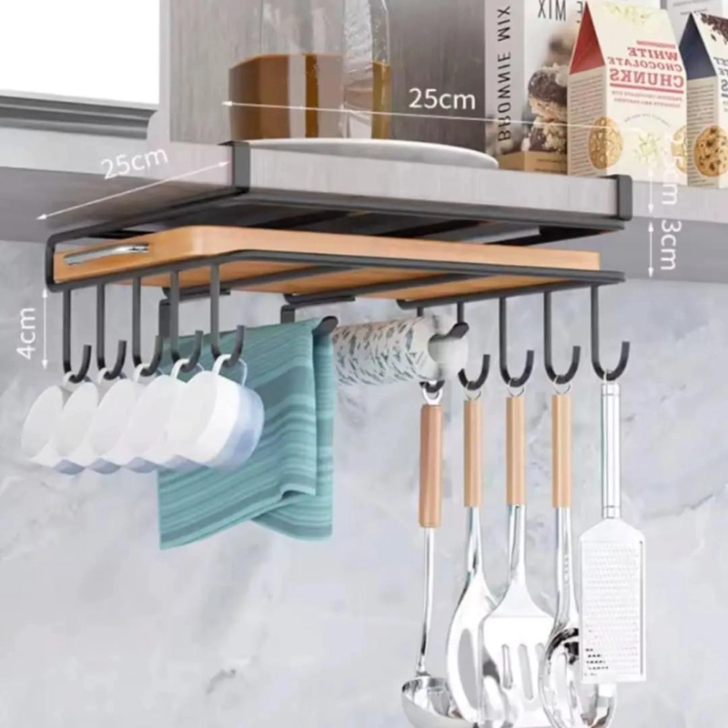 SOPORTE COLGADOR DE TAZAS Y UTENSILIOS DE COCINA - 4