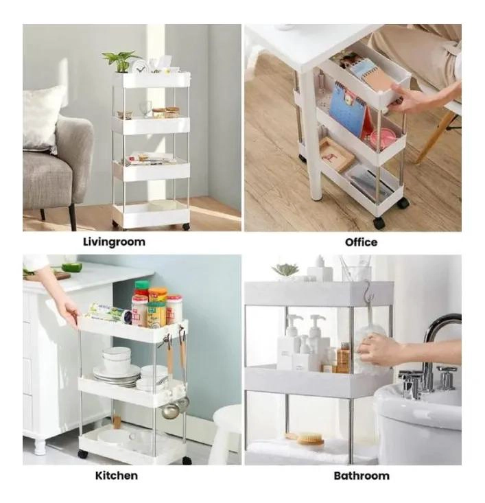 CARRITO ORGANIZADOR MULTIFUNCIONAL DE 4 NIVELES CON RUEDAS - 3