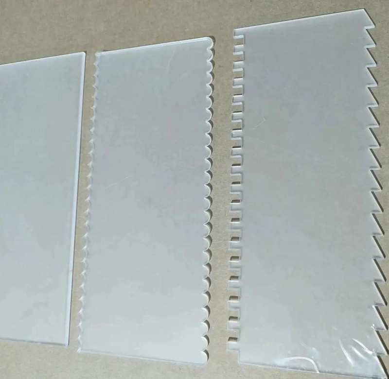 SET DE 6 ESPATULAS PARA REPOSTERIA EN ACRILICO TRANSPARENTE - 2