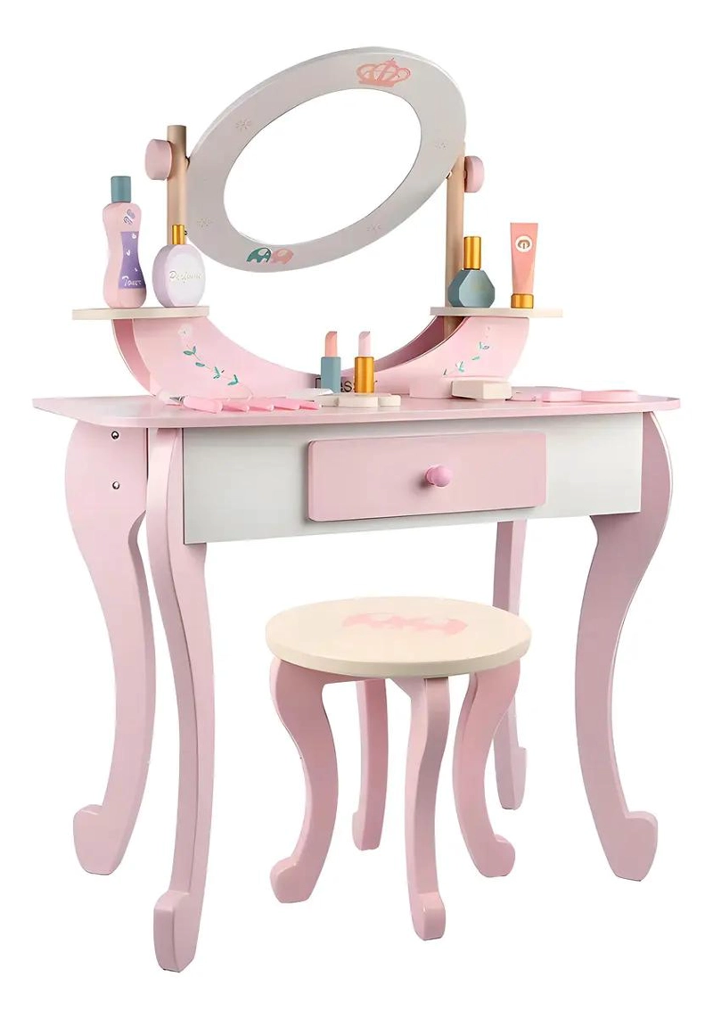 TOCADOR DIDACTICO DE MADERA PARA NIÑAS CON ACCESORIOS - 2