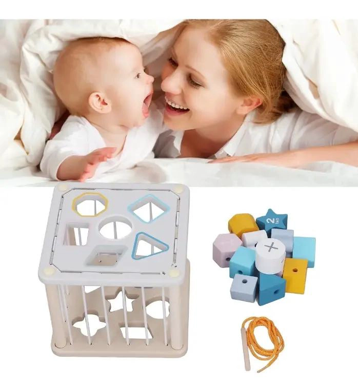 CUBO DIDACTICO DE CLASIFICACION EN MADERA PARA NIÑOS - 6