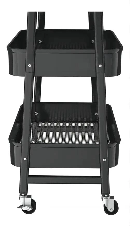 CARRITO ORGANIZADOR DE ALMACENAMIENTO CON 3 NIVELES Y RUEDAS - 6