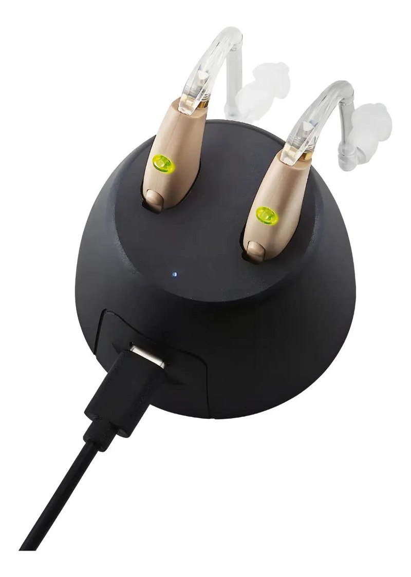 AMPLIFICADOR AUDITIVO DOBLE RECARGABLE CON ESTUCHE CARGADOR - 3
