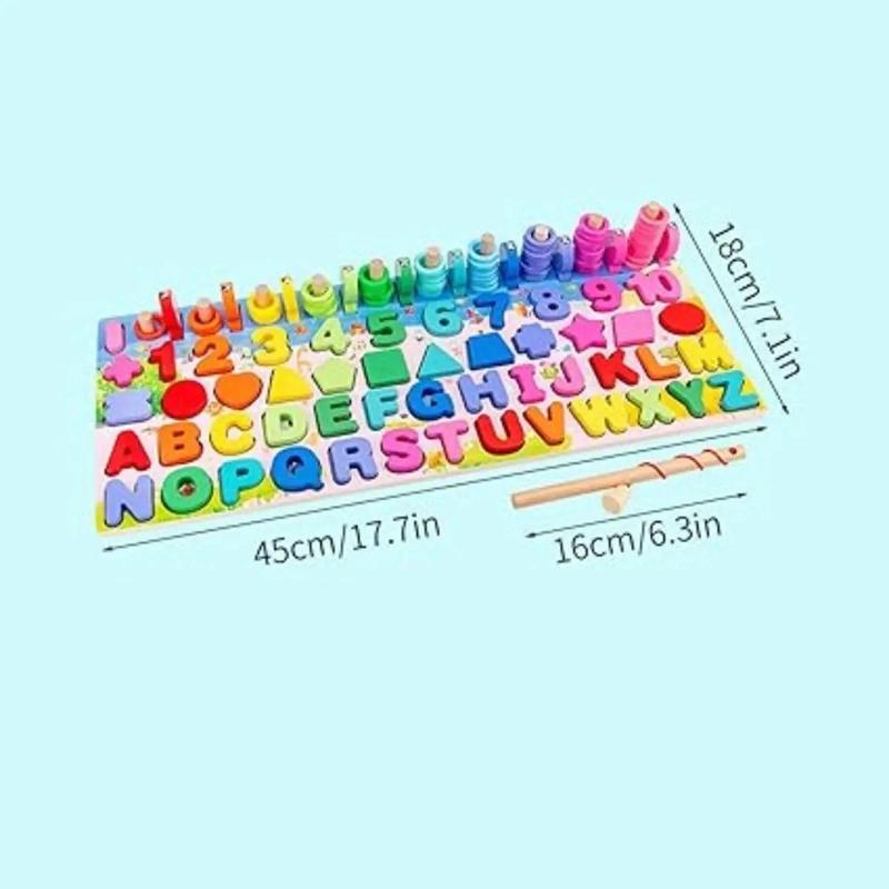 TABLERO MAGNE TICO DE MADERA PARA APRENDIZAJE INFANTIL - 2