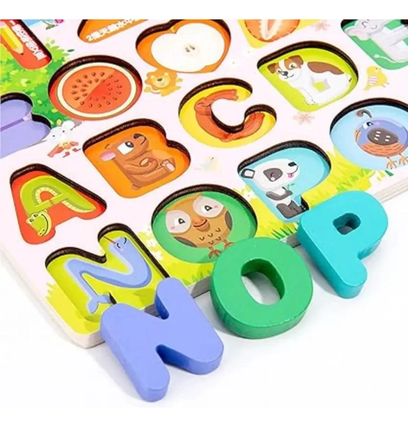 TABLERO MAGNE TICO DE MADERA PARA APRENDIZAJE INFANTIL - 5