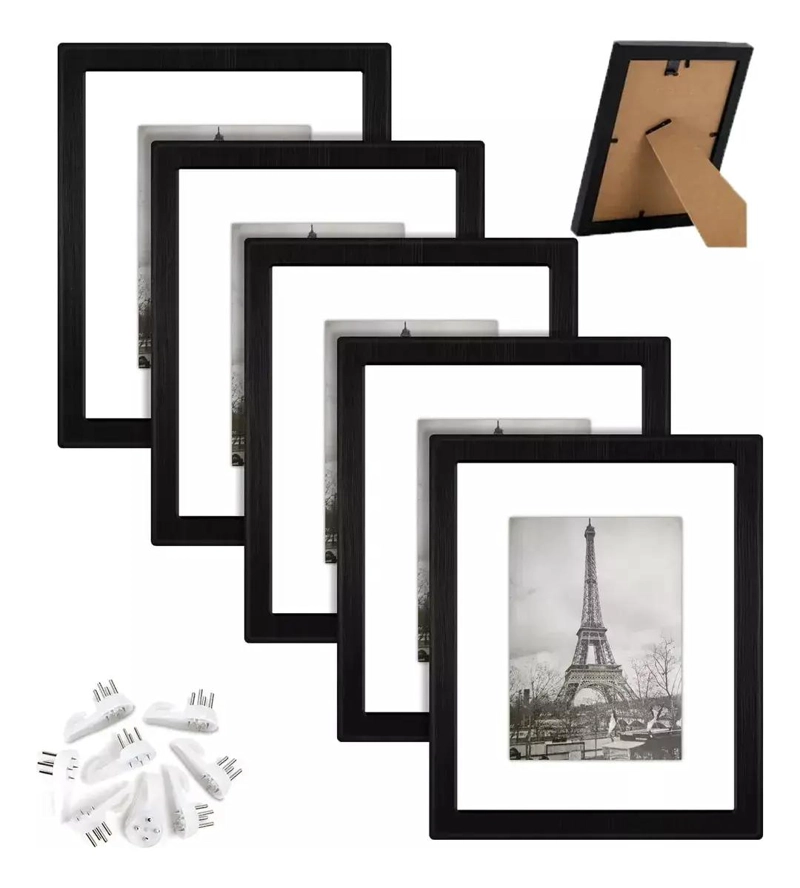 PACK DE 5 MARCOS PORTARRETRATOS A4 PARA DECORACION - 1